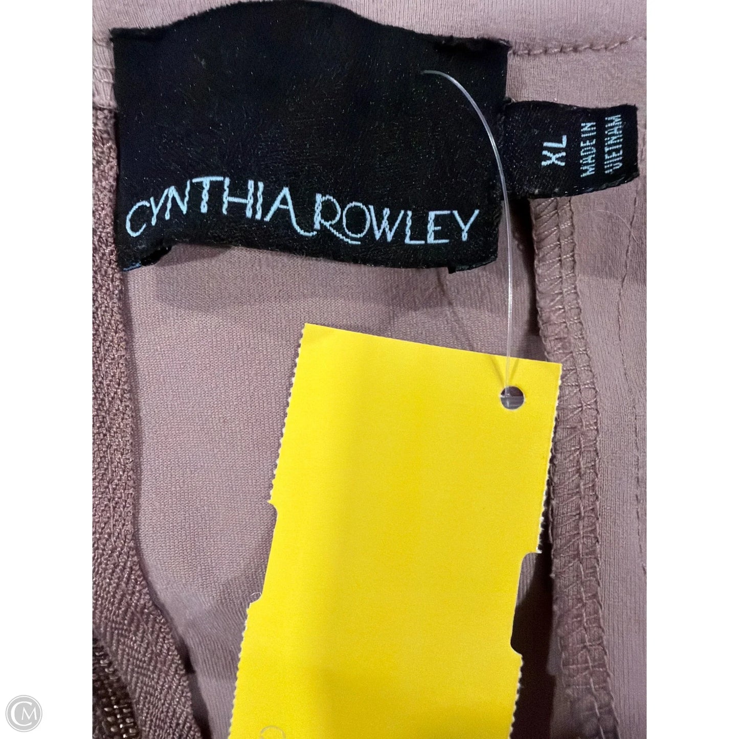 Dress Casual Midi By Cynthia Rowley In Taupe, Size: Xl