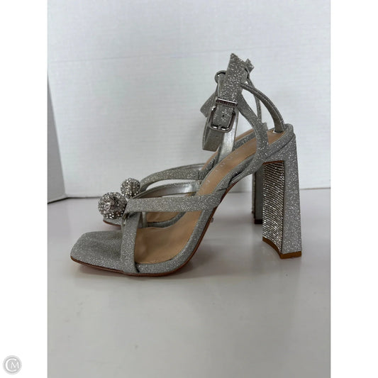 Shoes Heels Block By Gianni Bini In Silver, Size: 7