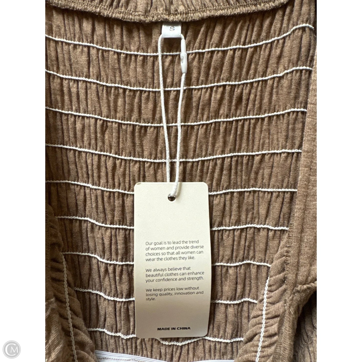 Jumpsuit By Clothes Mentor In Taupe, Size: S
