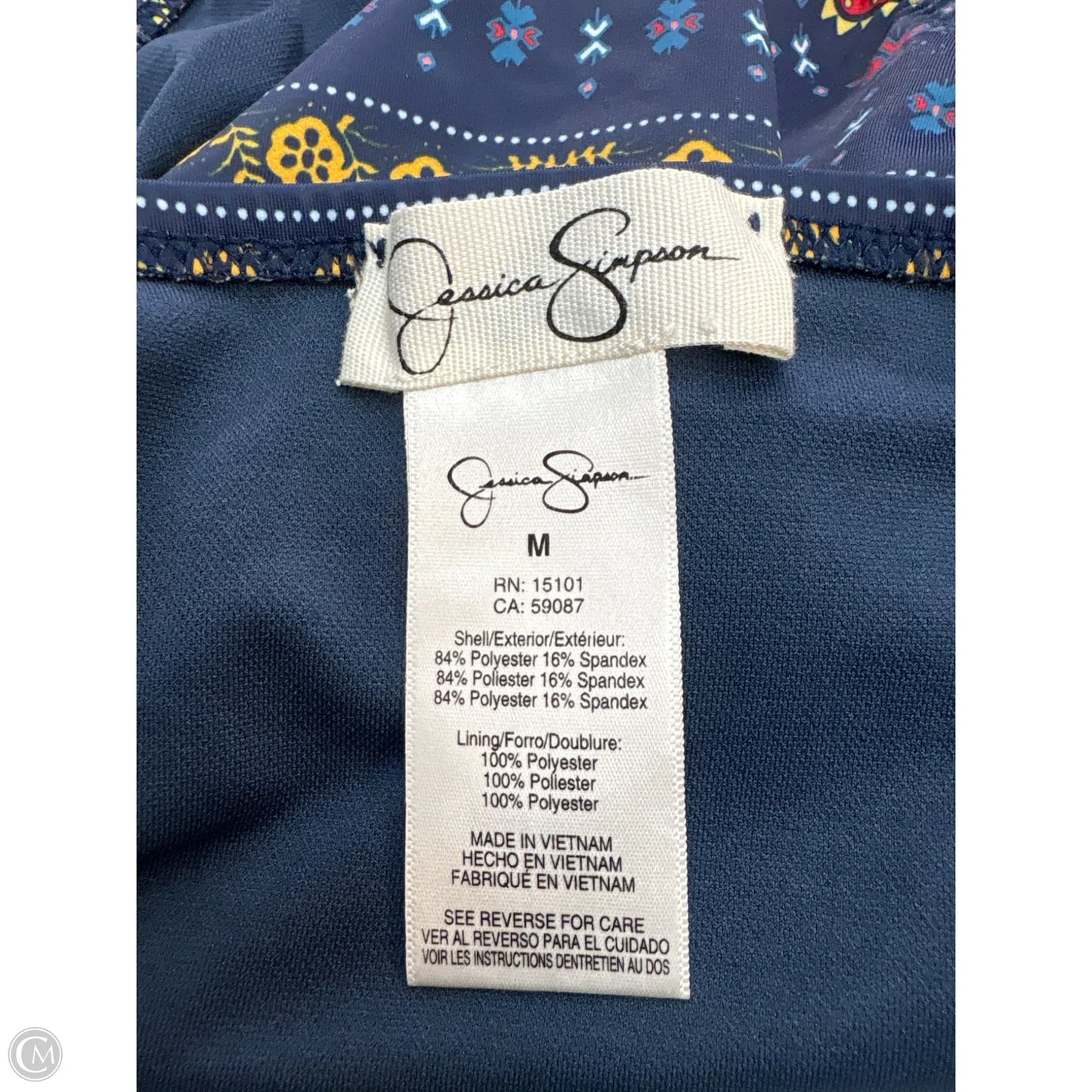 Swimsuit 2pc By Jessica Simpson In Blue, Size: M