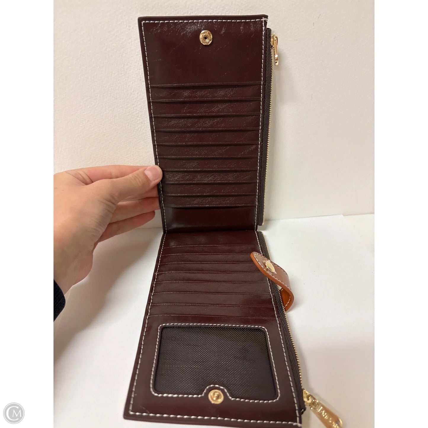 Wallet Leather By Clothes Mentor, Size: Large
