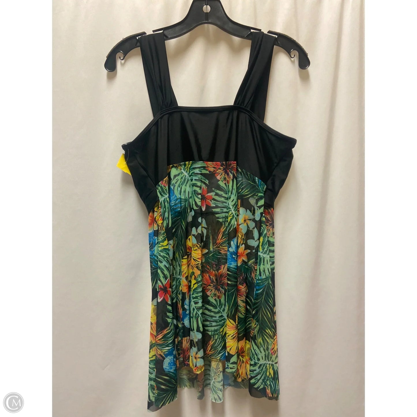 Swimsuit Top By Clothes Mentor In Black, Size: 1x