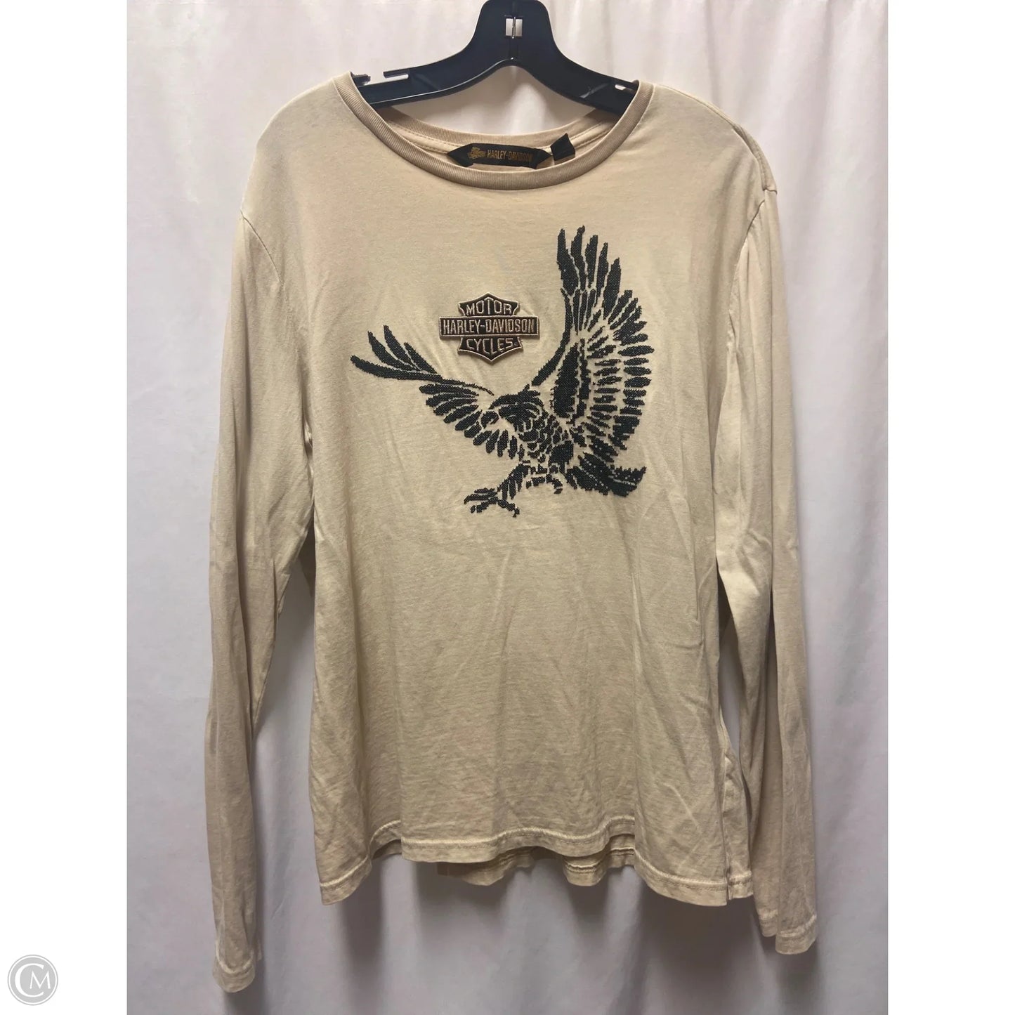 Top Long Sleeve By Harley Davidson In Floral Print, Size: 2x