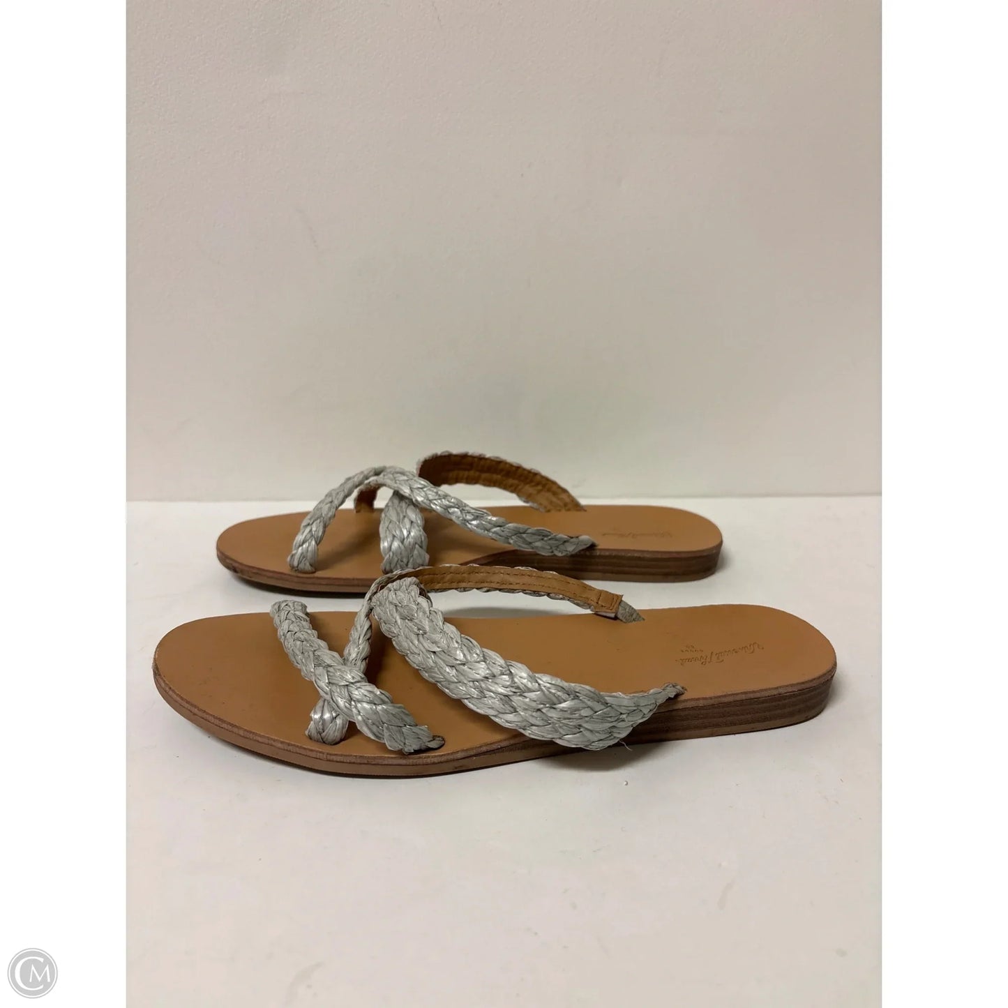 Sandals Flats By Universal Thread In Silver, Size: 8