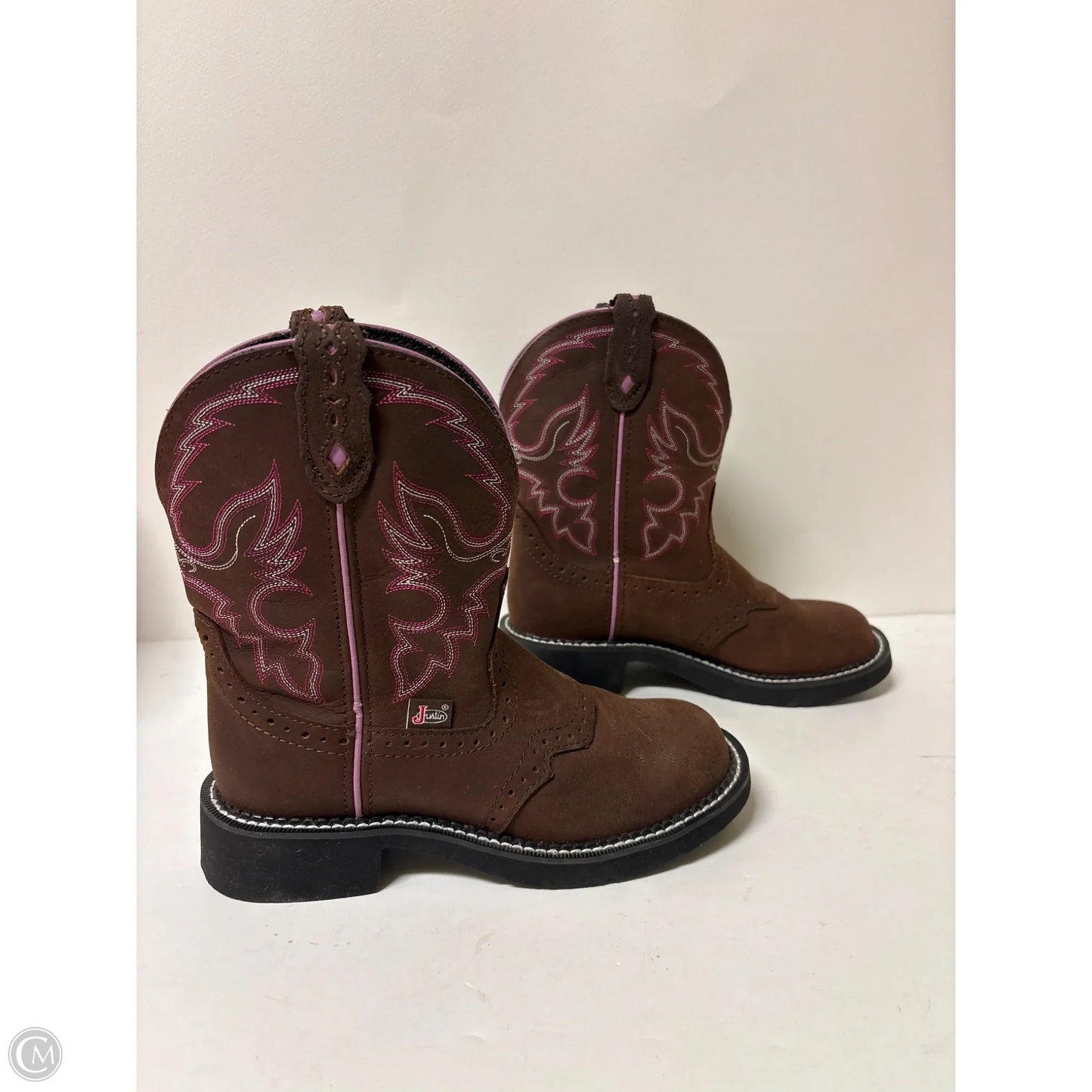 Boots Western By Justin In Brown, Size: 6