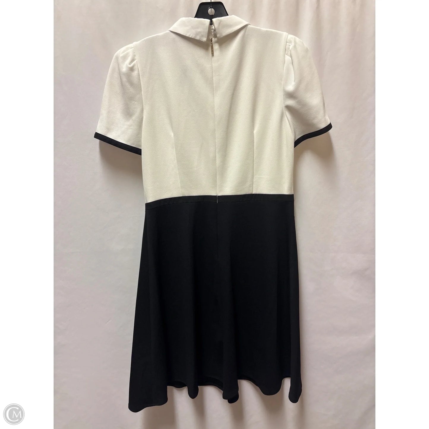 Dress Designer By Karl Lagerfeld In Black & White, Size: M
