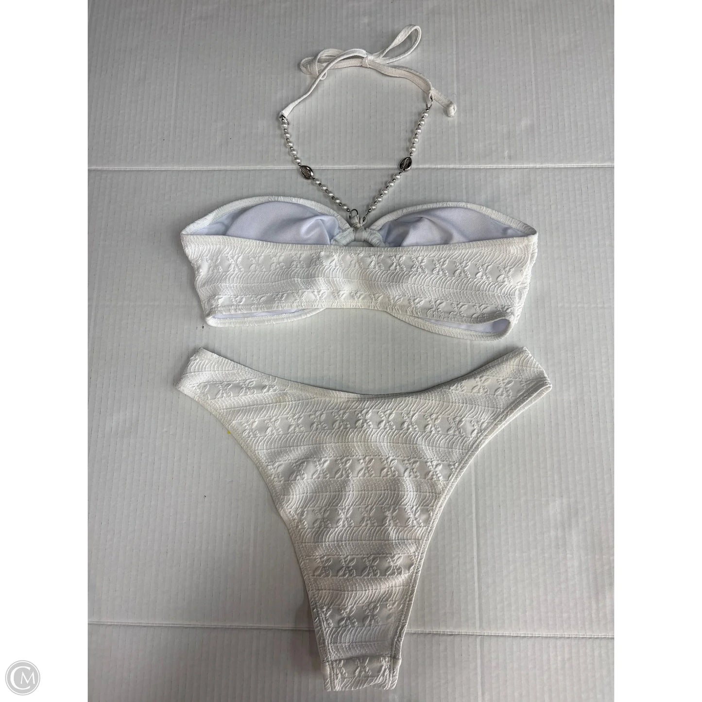 Swimsuit 2pc By Clothes Mentor In White, Size: M