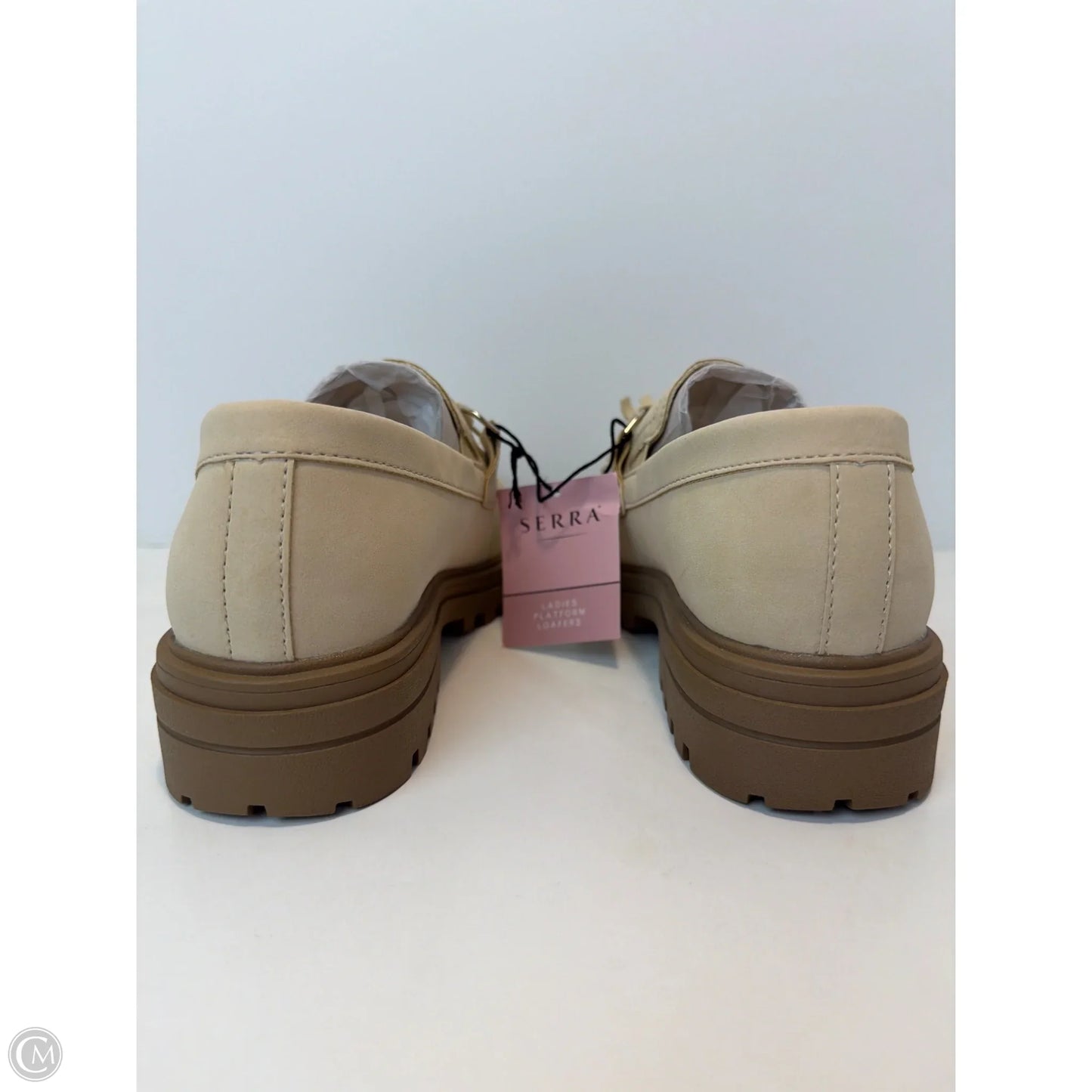 Shoes Heels Block By Serra In Cream, Size: 6