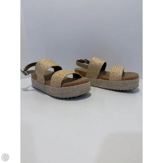 Sandals Heels Block By Serra In Tan, Size: 7