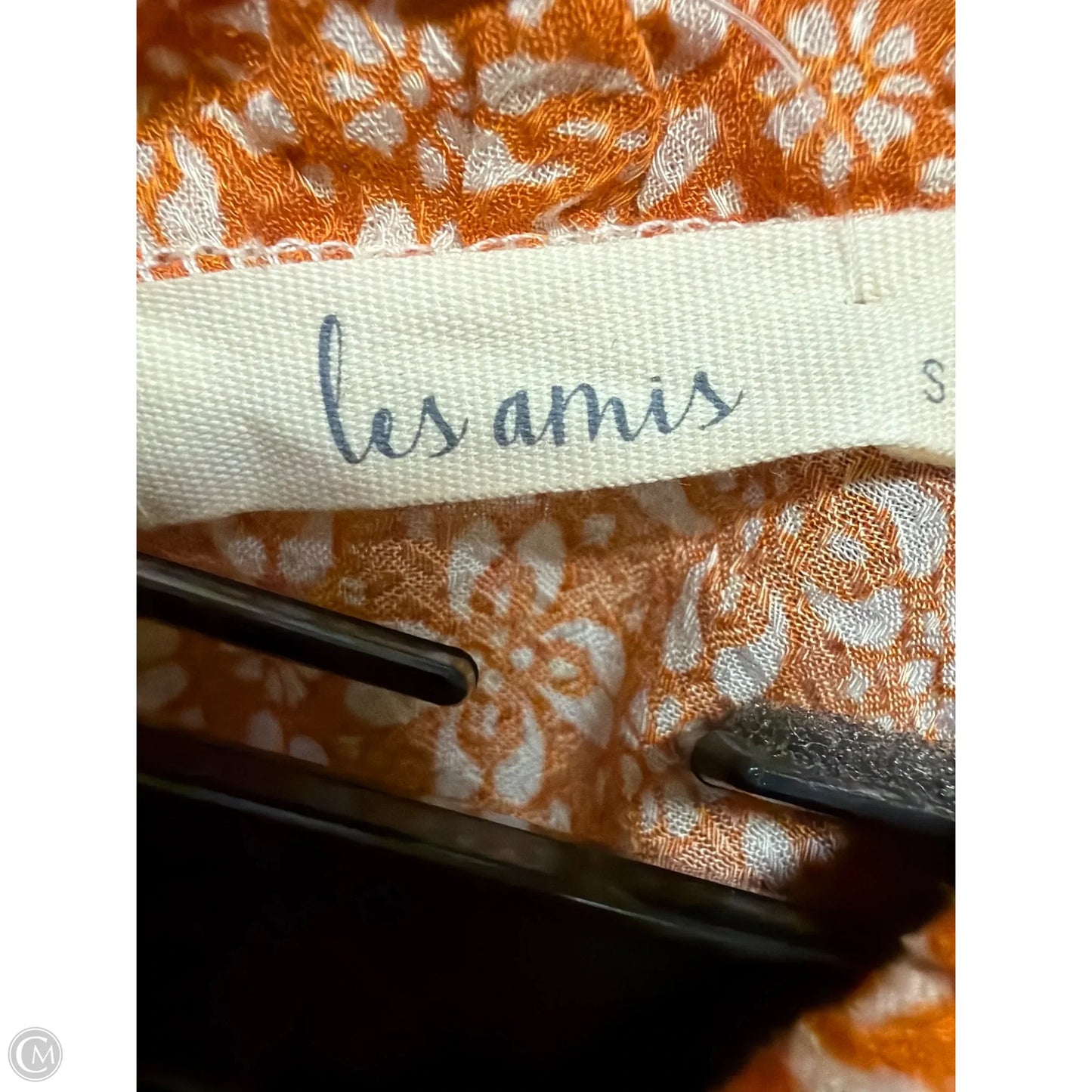 Top Long Sleeve By Les Amis In Orange, Size: S