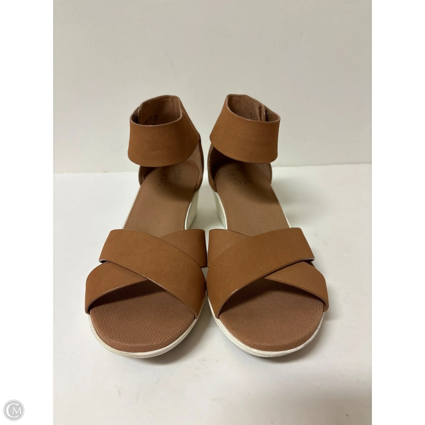 Sandals Heels Wedge By Naturalizer In Brown, Size: 7
