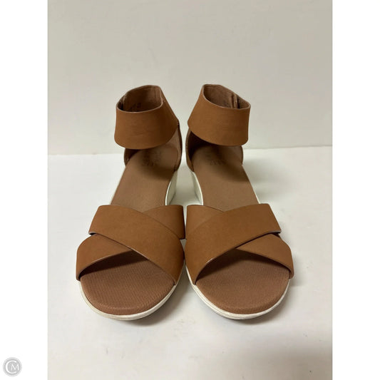 Sandals Heels Wedge By Naturalizer In Brown, Size: 7