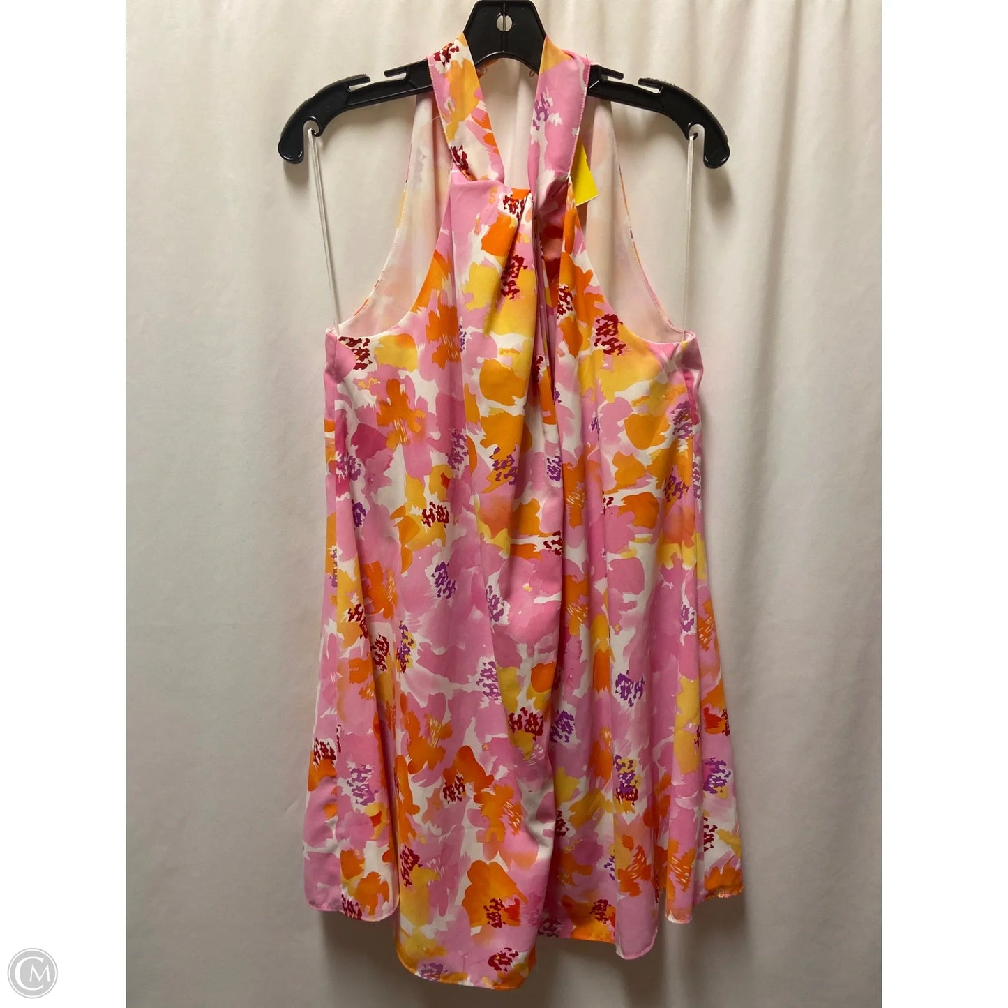 Dress Casual Midi By Aakaa In Pink & Yellow, Size: S