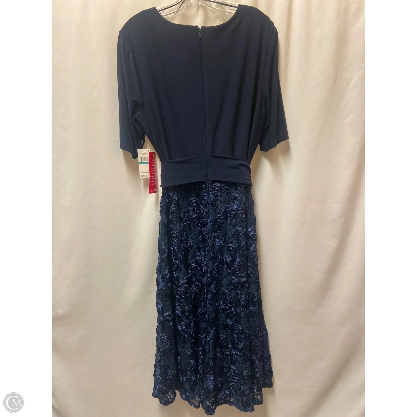 Dress Casual Maxi By Alex Evenings In Navy, Size: Xl