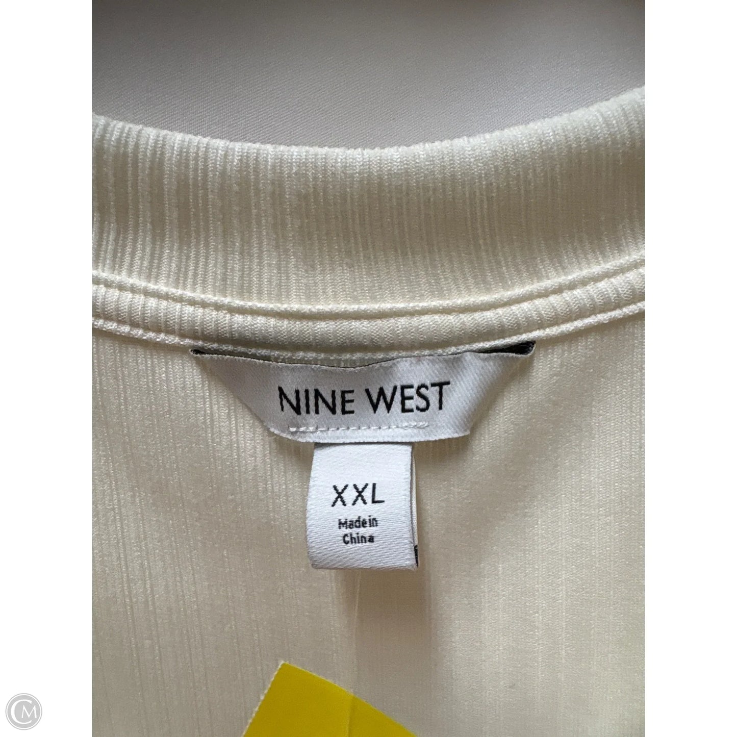 Top Sleeveless By Clothes Mentor In White, Size: 2x