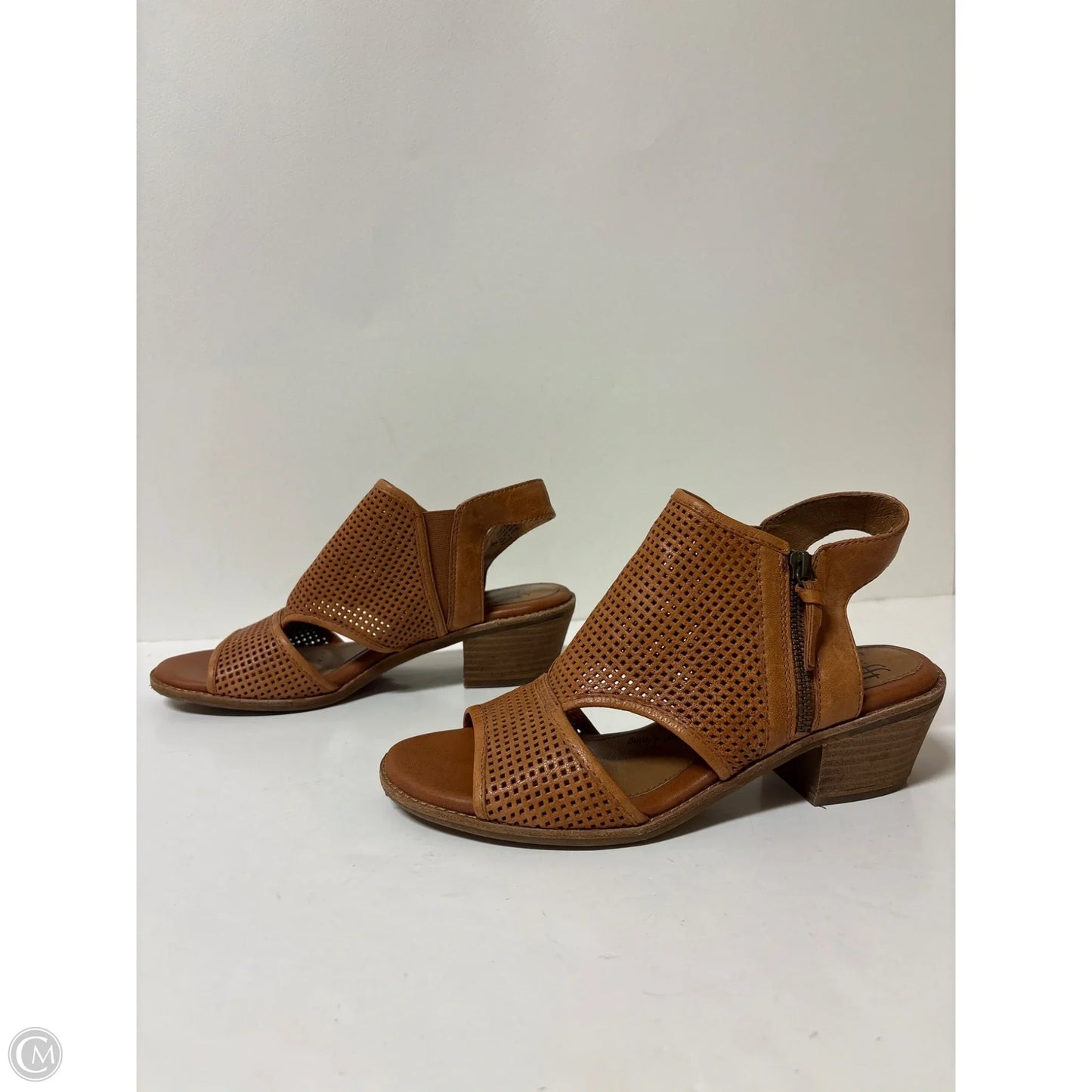 Sandals Heels Block By Sofft In Brown, Size: 9