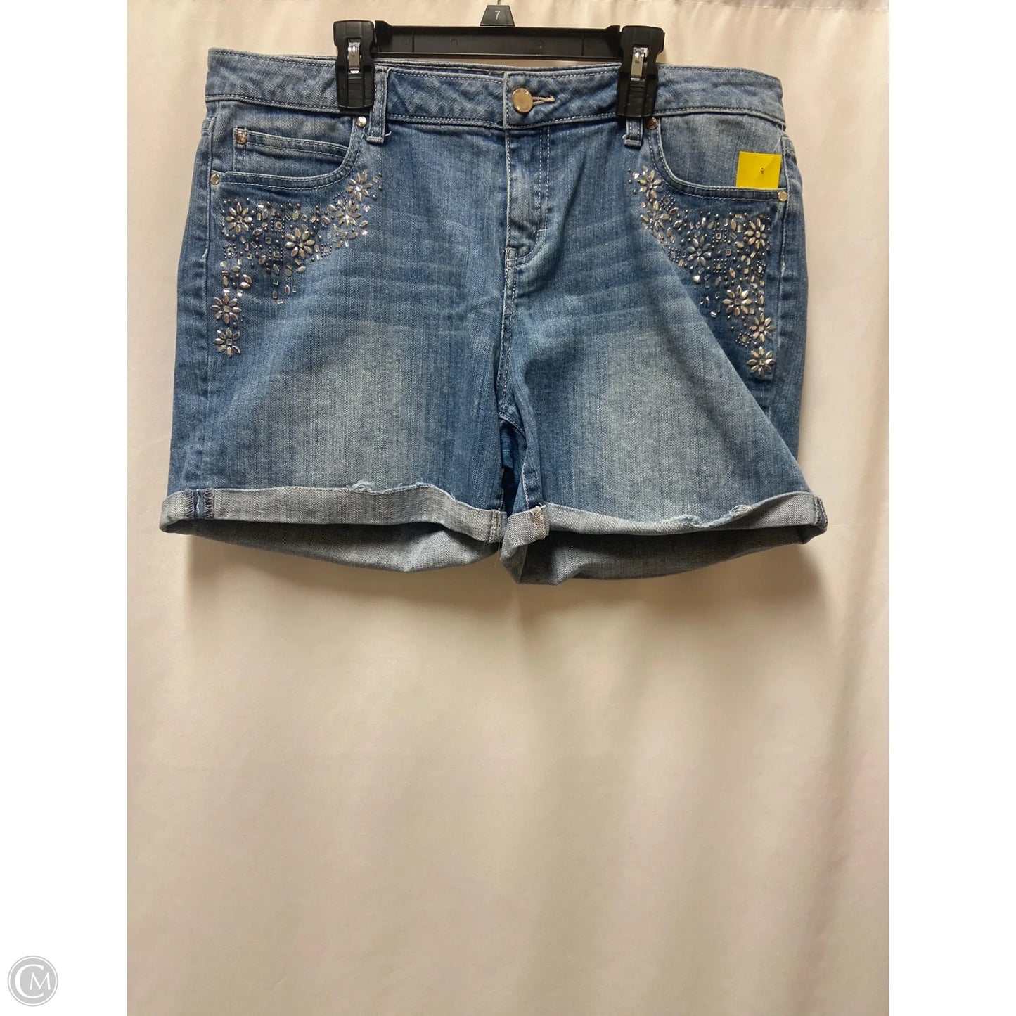 Shorts By Jennifer Lopez In Blue Denim, Size: 12