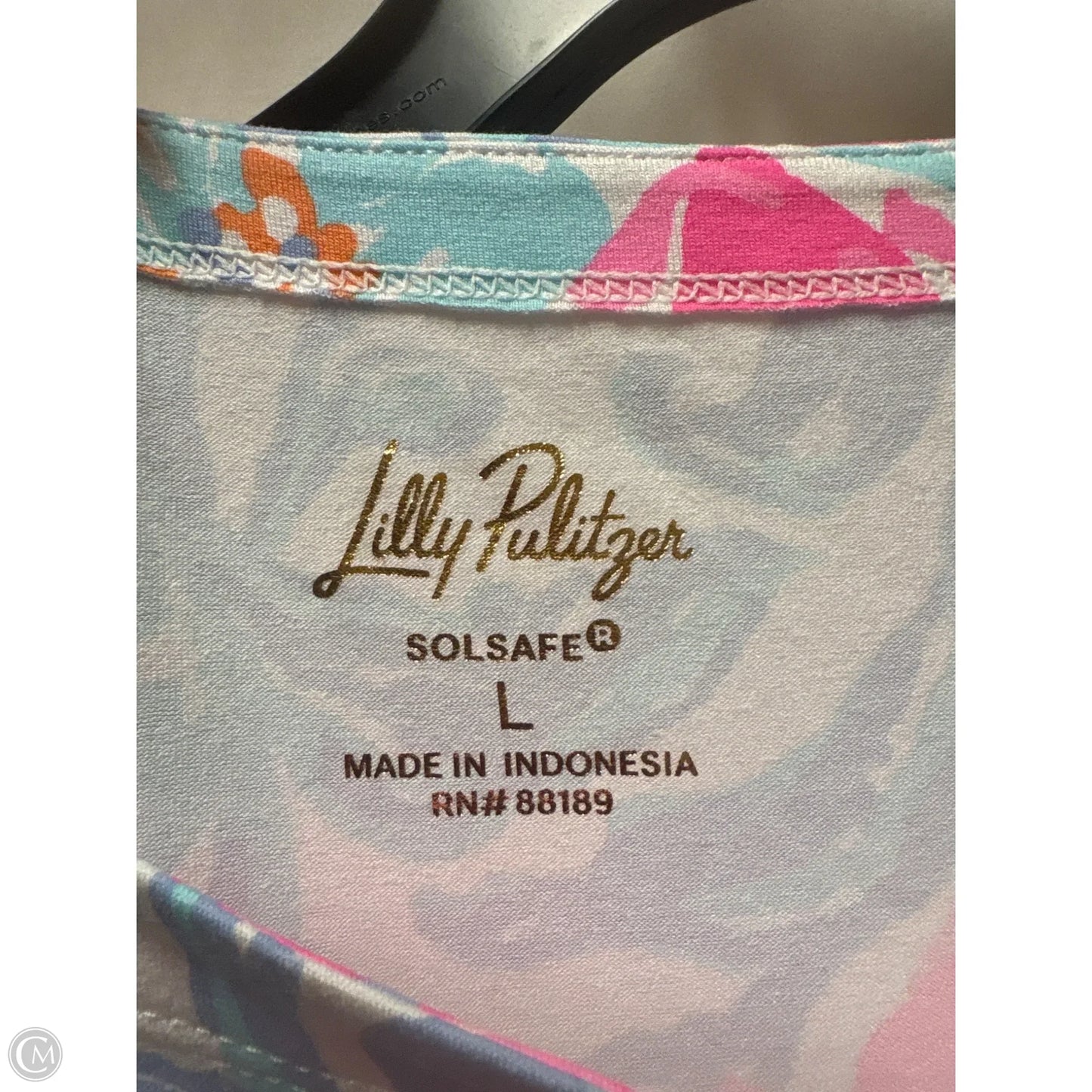 Dress Designer By Lilly Pulitzer In Blue & Pink, Size: L