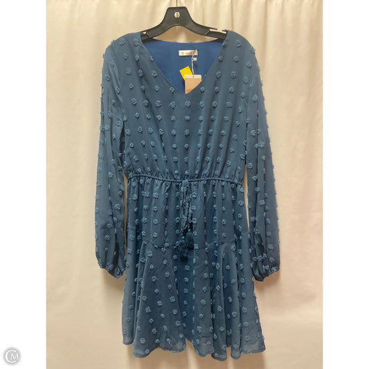 Dress Casual Midi By Kirundo In Blue, Size: L