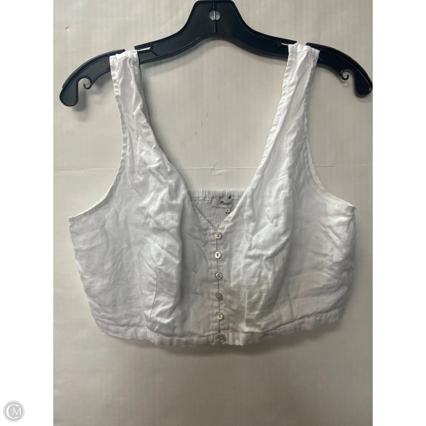 Top Sleeveless By Madewell In White, Size: M