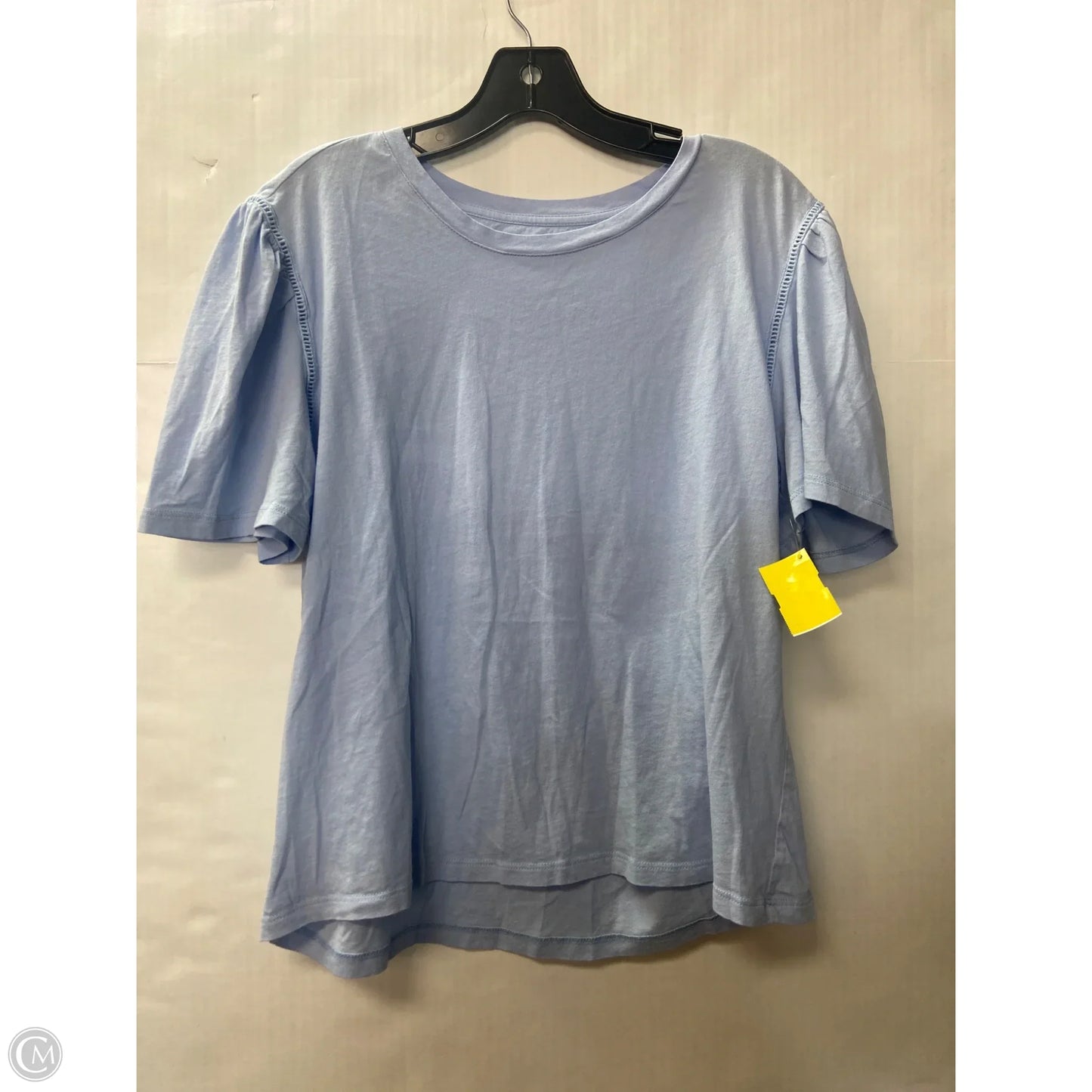 Top Short Sleeve By Loft In Blue, Size: L
