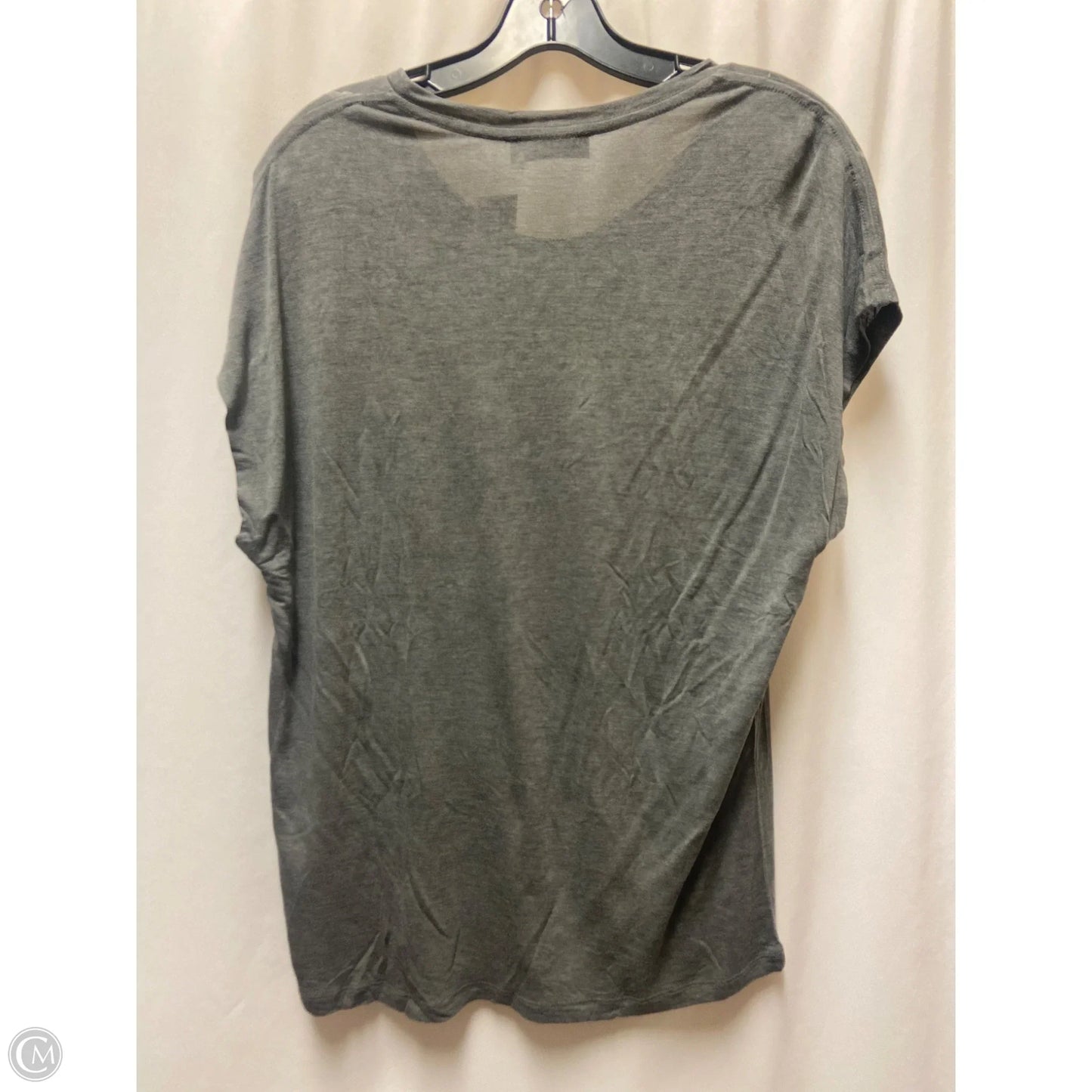 Top Short Sleeve By Diesel In Grey, Size: L