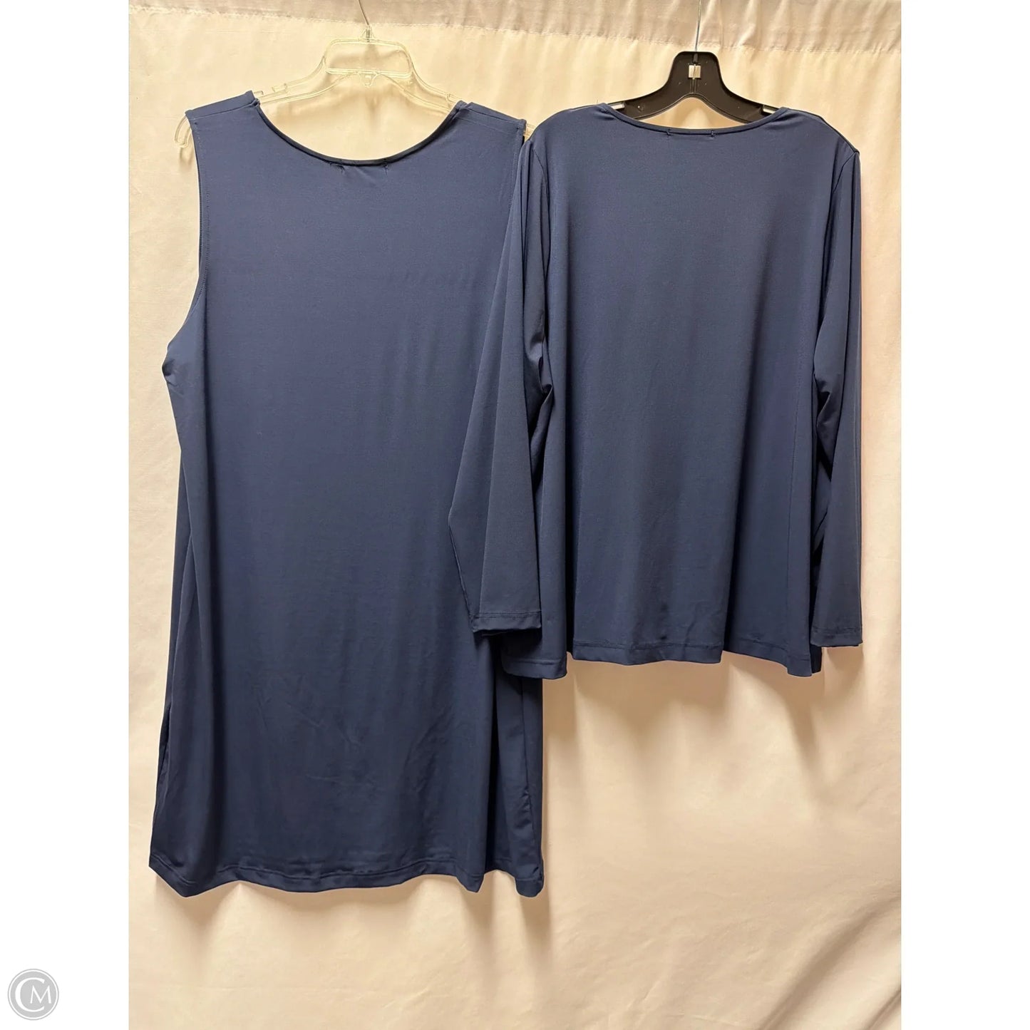 Dress Set 2pc By Jessica London In Navy, Size: 1x