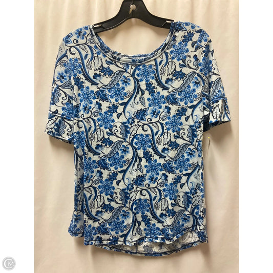 Top Short Sleeve By Cato In Blue, Size: M