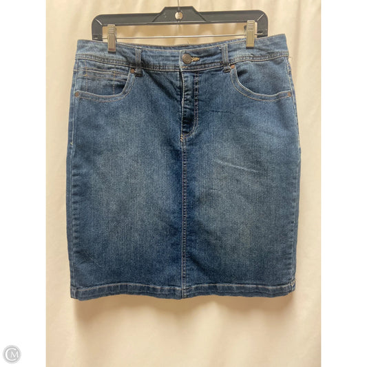 Skirt Mini & Short By Bandolino In Blue Denim, Size: 10