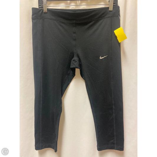 Athletic Capris By Nike In Black, Size: L