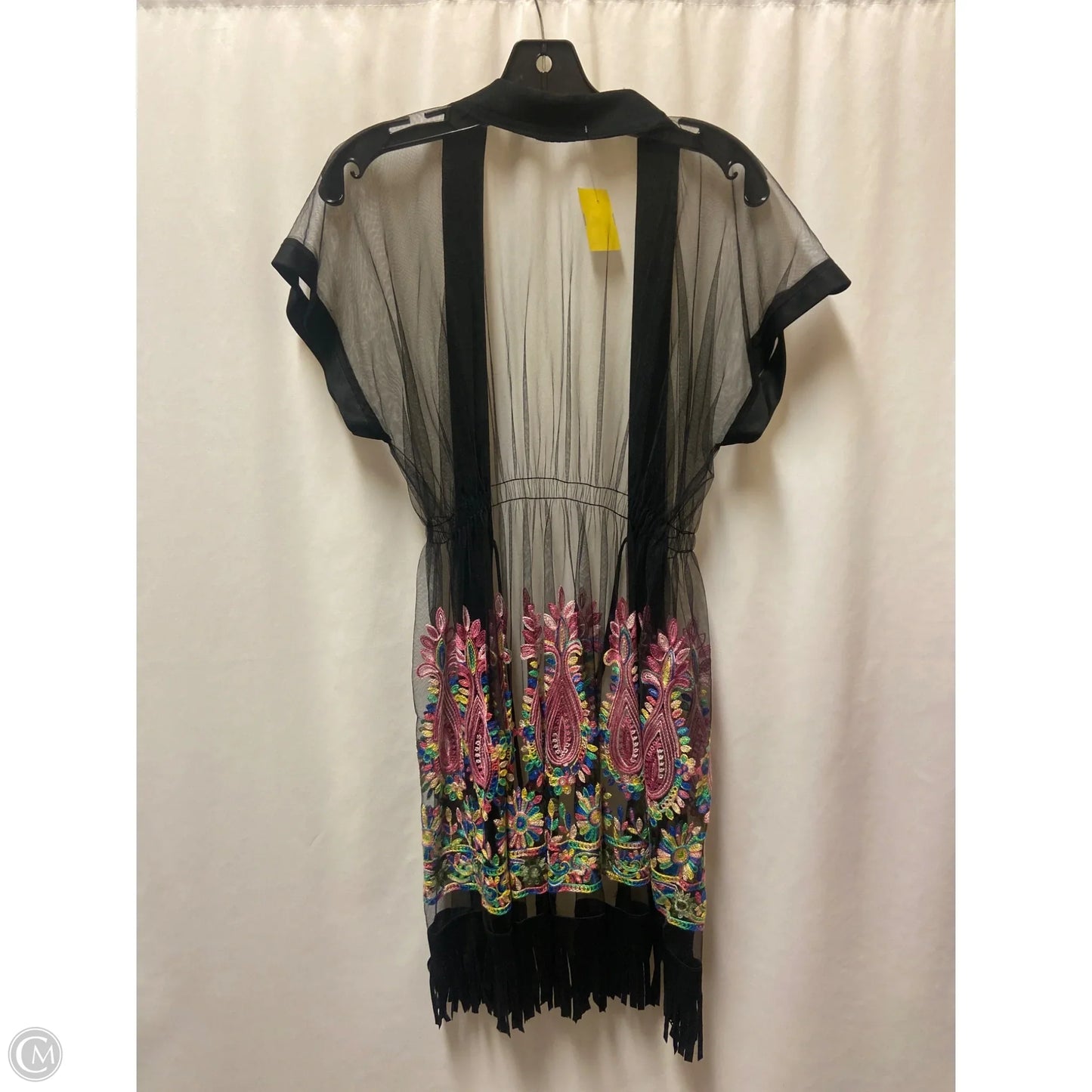 Swimwear Cover-up By Clothes Mentor In Black, Size: M