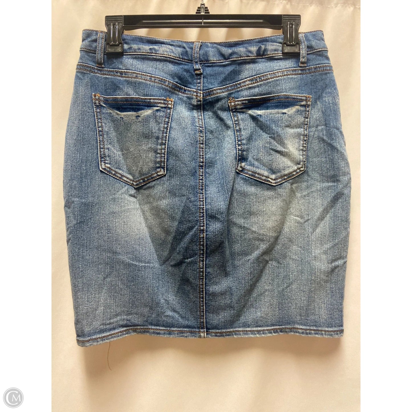 Skirt Mini & Short By Faded Glory In Blue Denim, Size: 10
