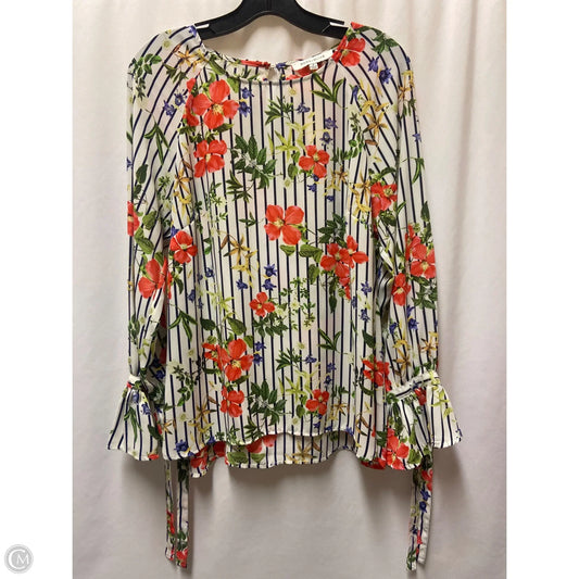 Top Long Sleeve By Rose And Olive In White, Size: S