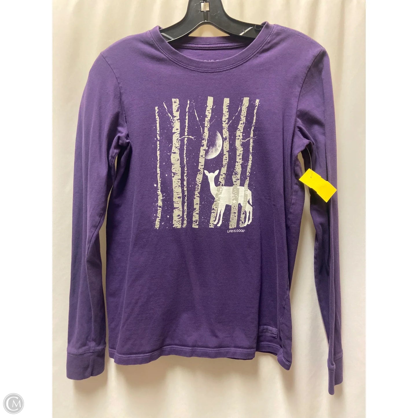 Top Long Sleeve By Life Is Good In Purple, Size: Xs