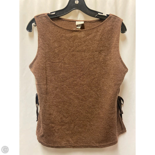Top Sleeveless By A New Day In Brown, Size: L