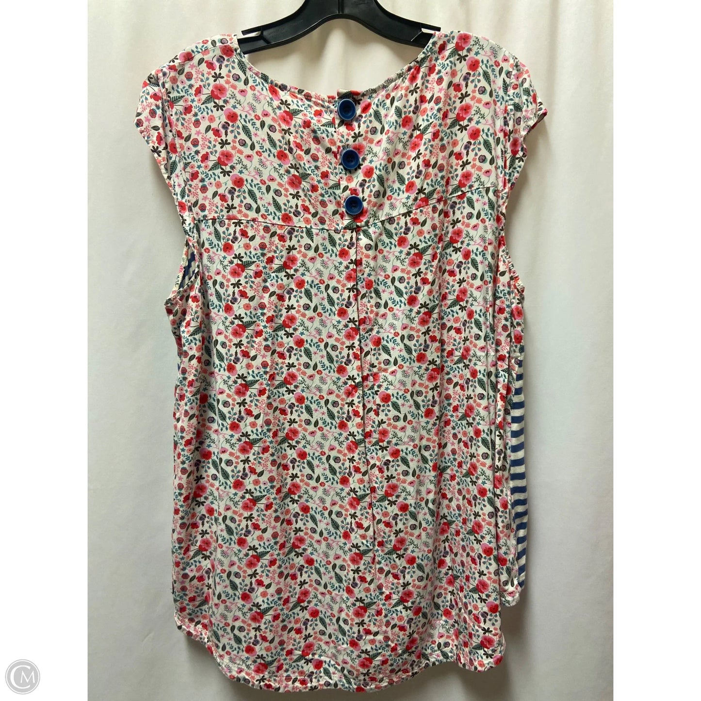 Top Sleeveless By Matilda Jane In White, Size: Xxl