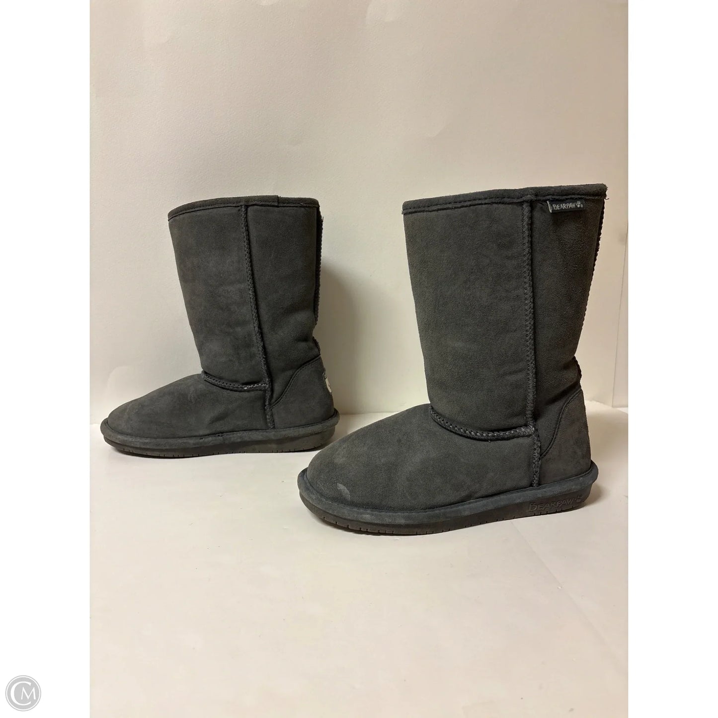 Boots Knee Flats By Bearpaw In Grey, Size: 9