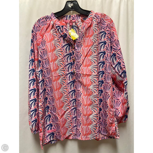 Top Long Sleeve By Simply Southern In Pink, Size: S