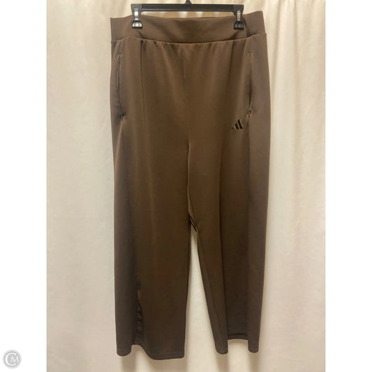 Athletic Leggings By Adidas In Brown, Size: Xl