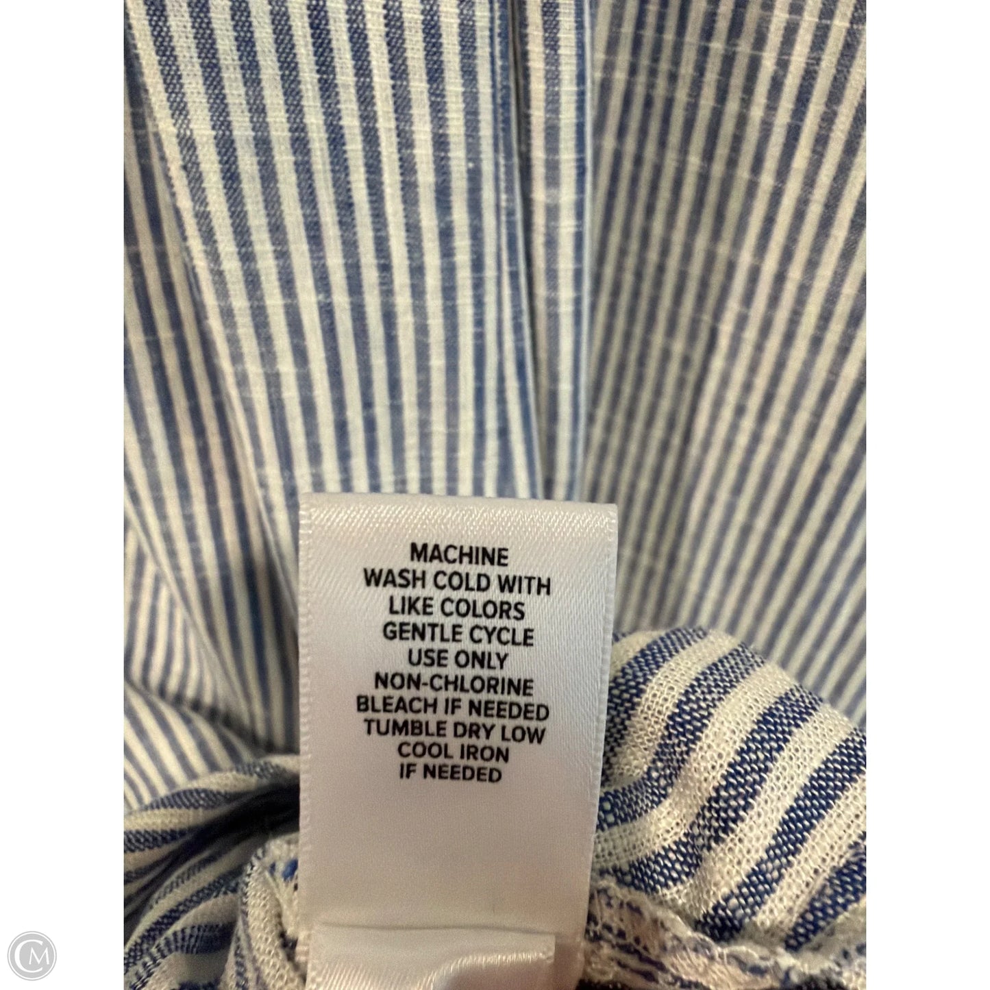 Dress Casual Maxi By Torrid In Blue & White, Size: 1x