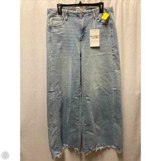 Jeans Wide Leg By Clothes Mentor In Blue Denim, Size: 14