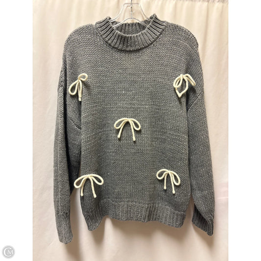 Sweater By Blu Pepper In Grey, Size: S