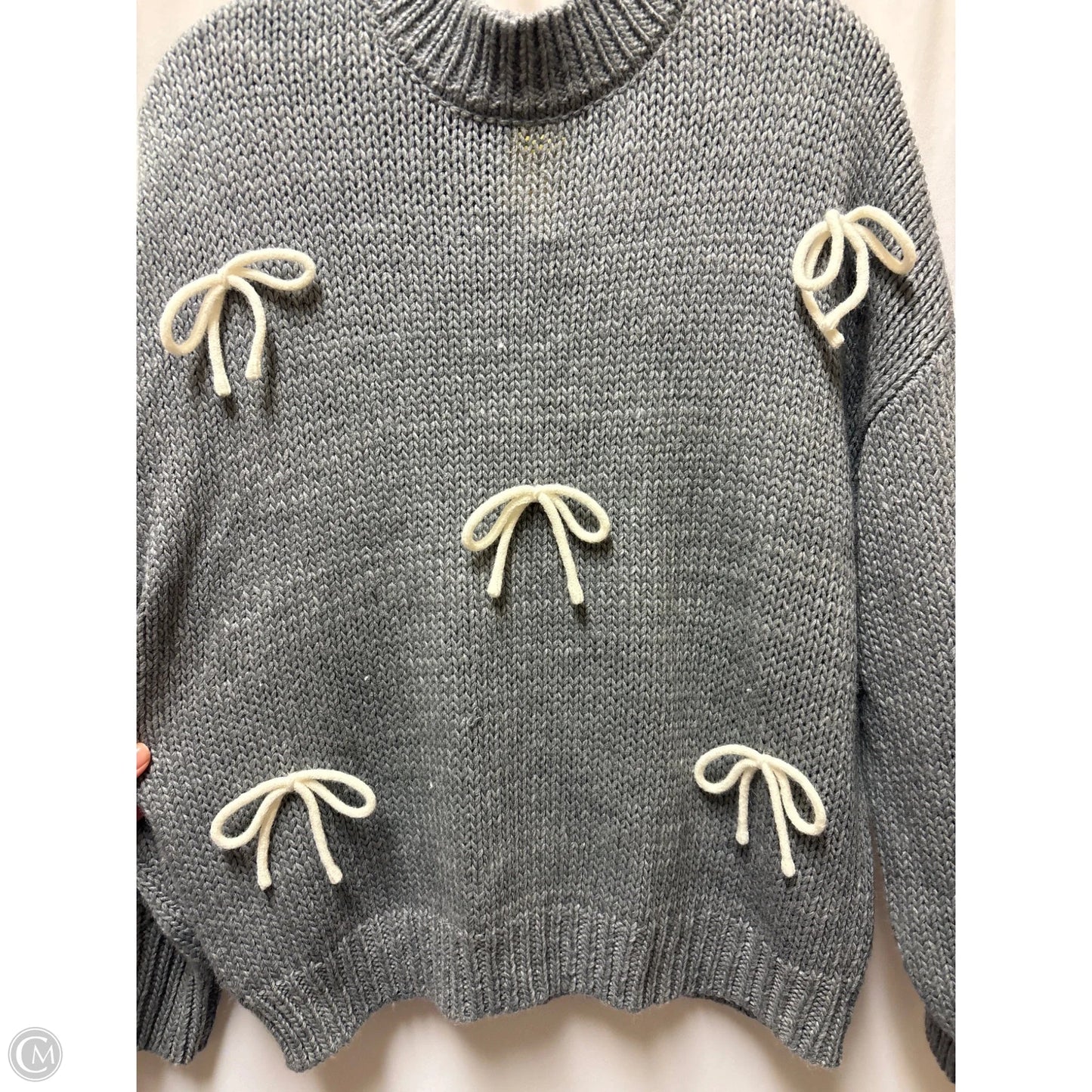 Sweater By Blu Pepper In Grey, Size: S