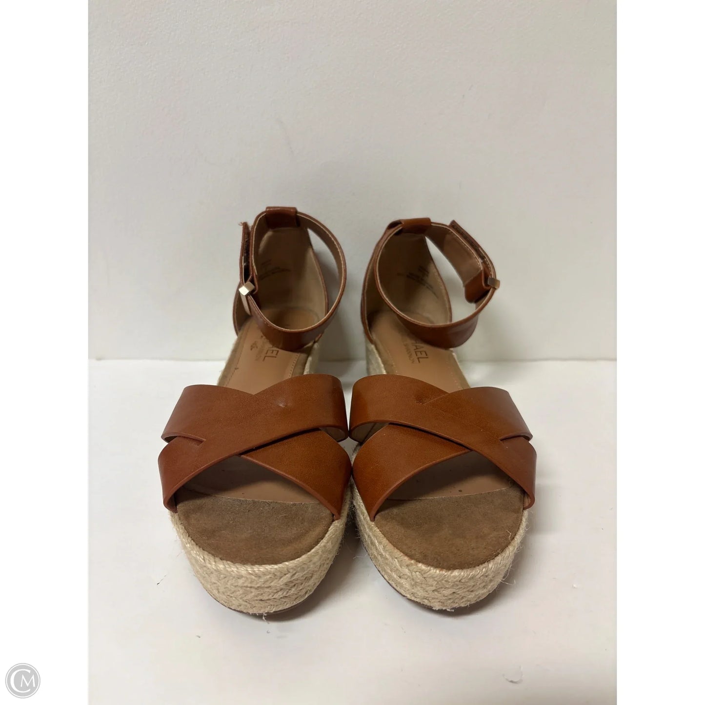 Sandals Heels Platform By Michael By Michael Kors In Brown, Size: 7