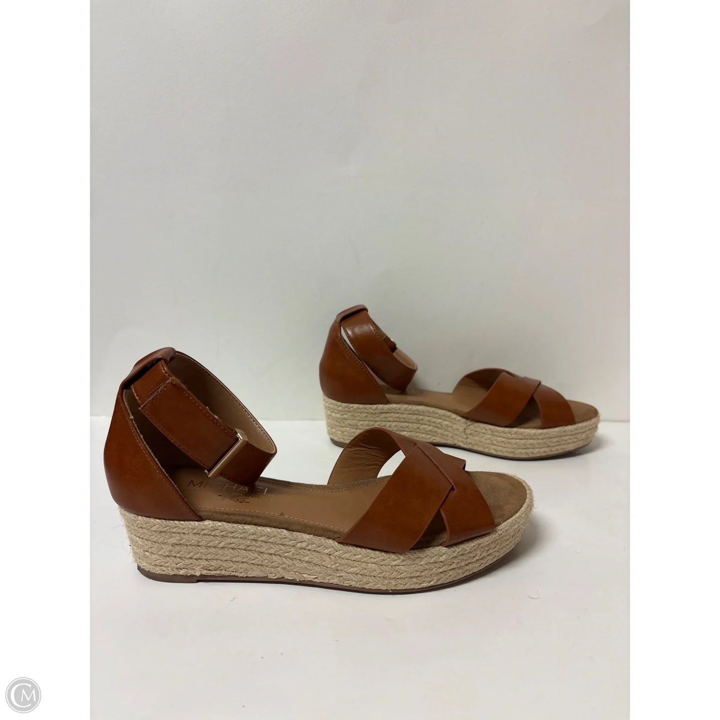 Sandals Heels Platform By Michael By Michael Kors In Brown, Size: 7