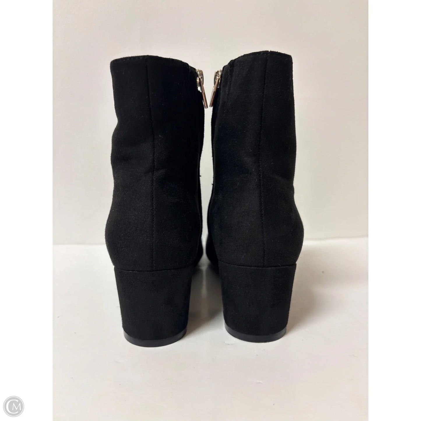 Boots Ankle Heels By Cato In Black, Size: 11