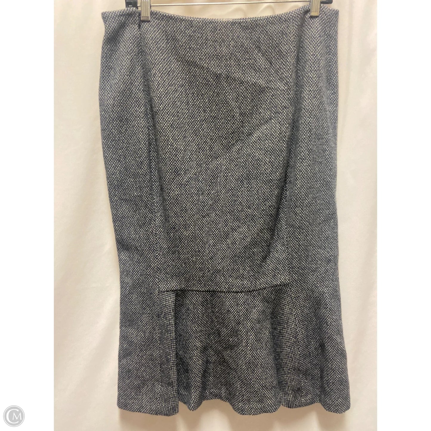 Skirt Suit 2pc By Ralph Lauren In Blue & White, Size: M
