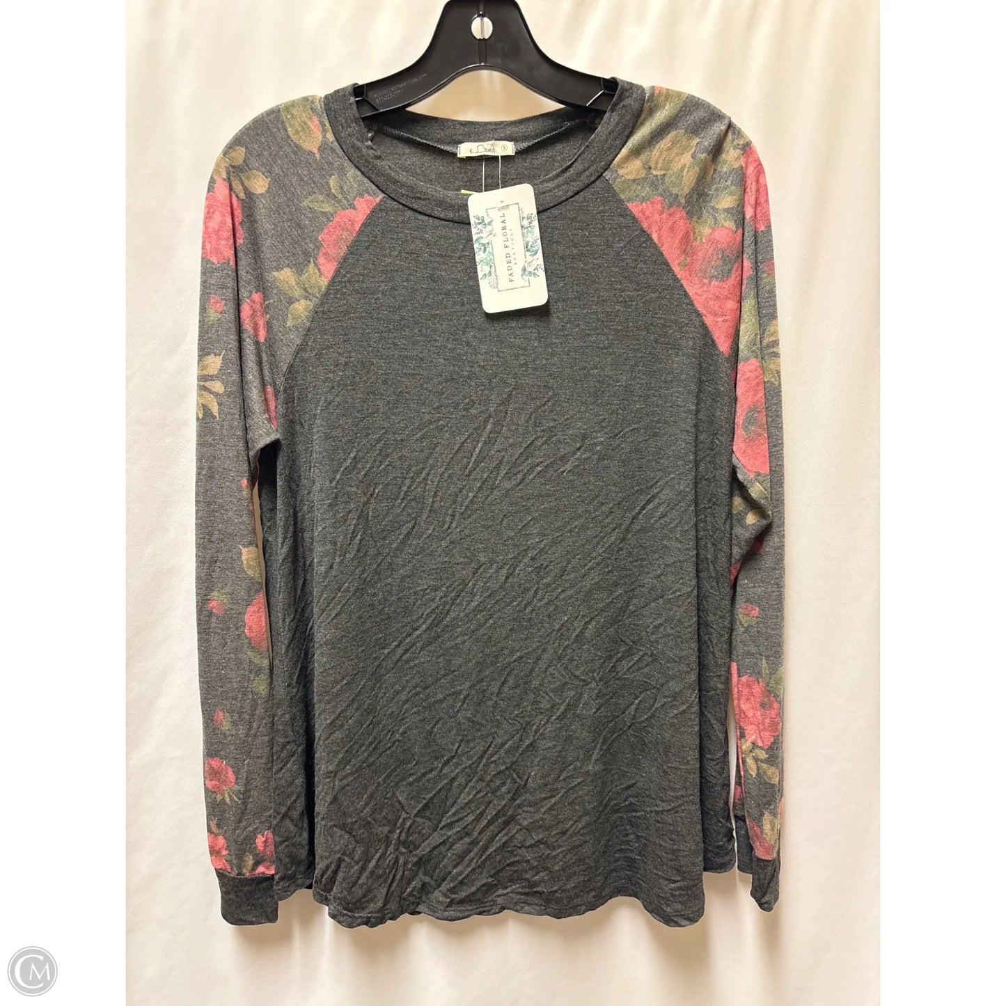 Top Long Sleeve By Clothes Mentor In Grey, Size: S
