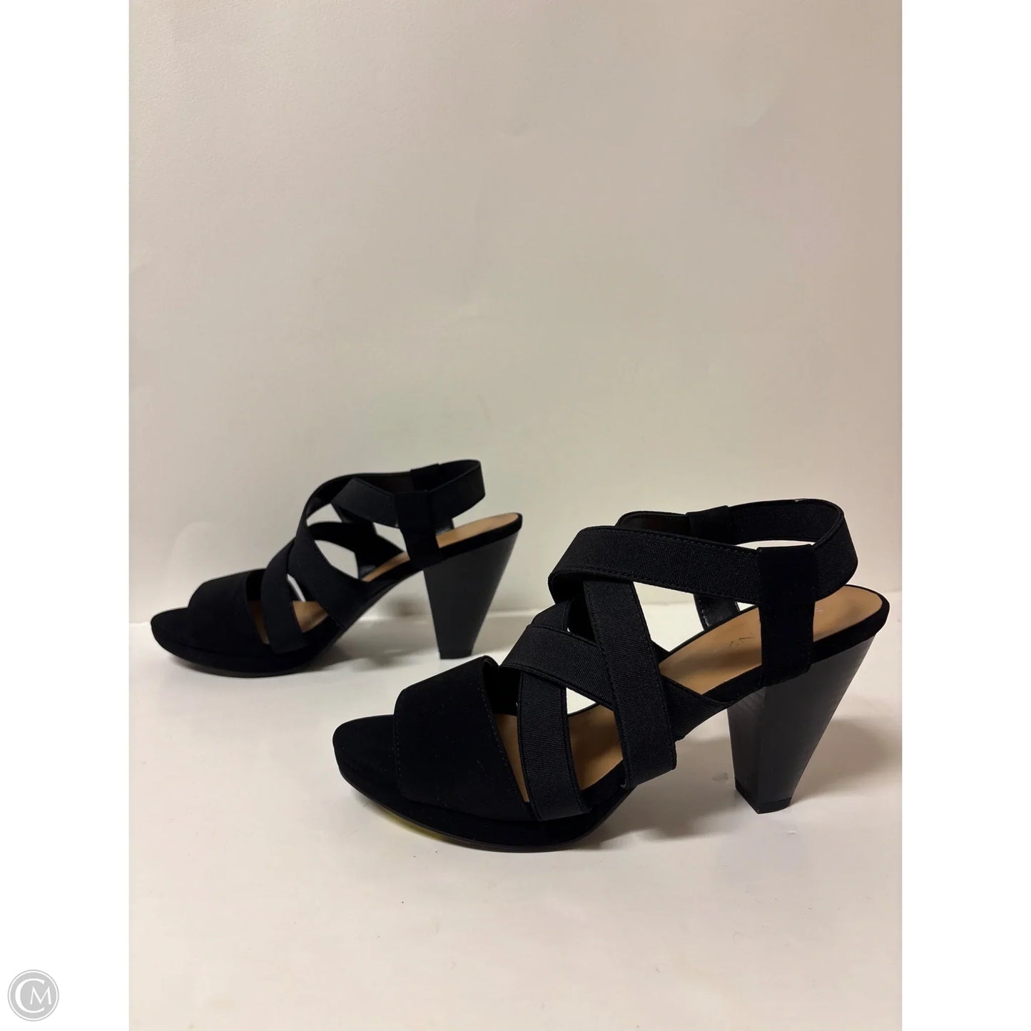 Shoes Heels Block By Solanz In Black, Size: 8.5