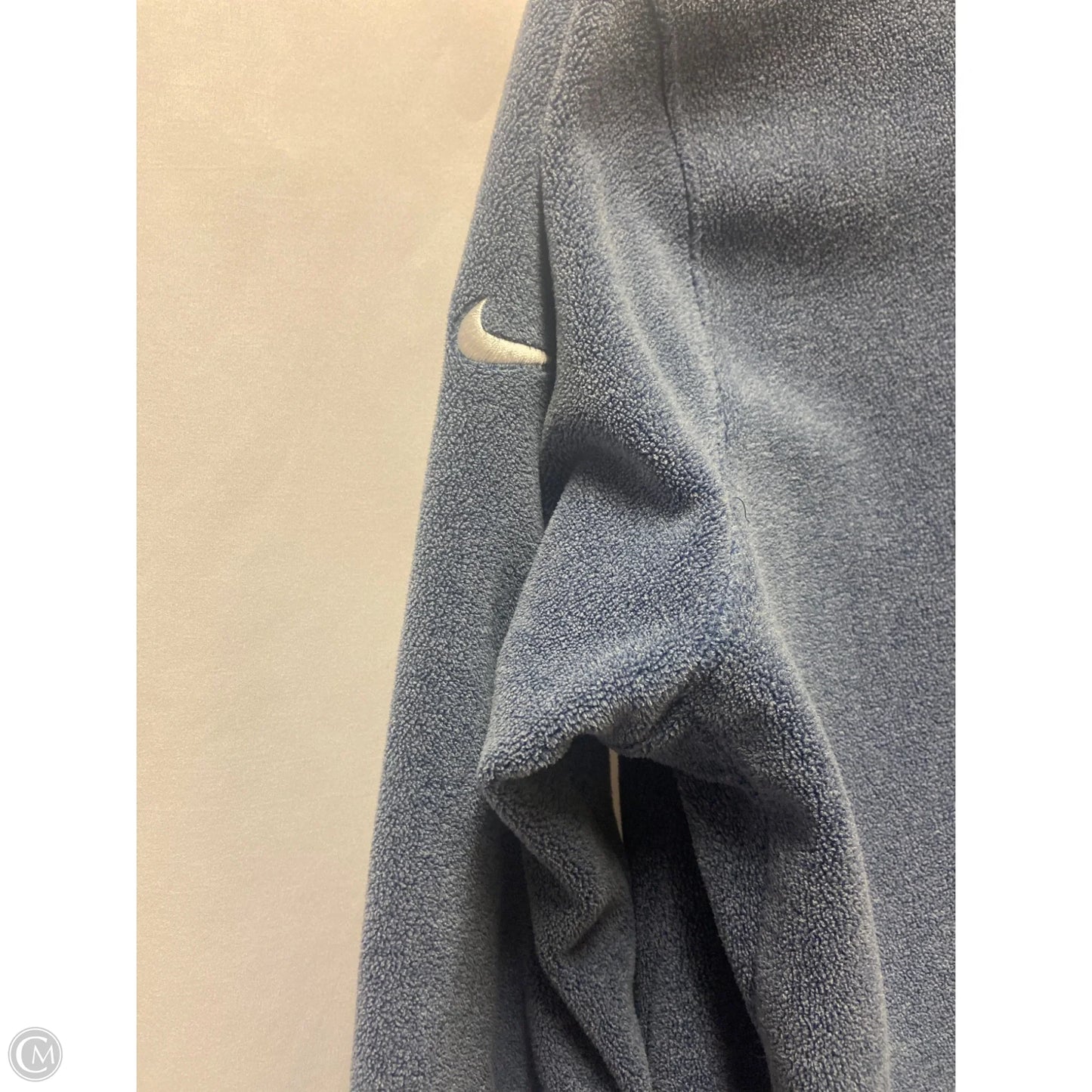 Sweatshirt Collar By Nike In Blue, Size: M